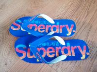 Superdry Flipflops mit Logo blau Größe 45/46 Badelatschen NEU Parchim - Landkreis - Pinnow Vorschau