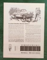 Alfa Romeo Giulietta Berlina NSU Werbung 1958 Niedersachsen - Danndorf Vorschau