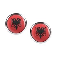 Mylery Ohrstecker Paar mit Motiv Albanien Albania Tirana Flagge s Hessen - Trendelburg Vorschau