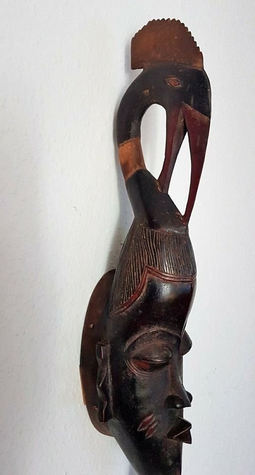 Afrika 60cm Vogel Maske Holz Safari Massai Tribal Art geschnitzt in Nürnberg (Mittelfr)