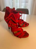 Sandalen 38 Rot High Heels Hessen - Bad Soden-Salmünster Vorschau