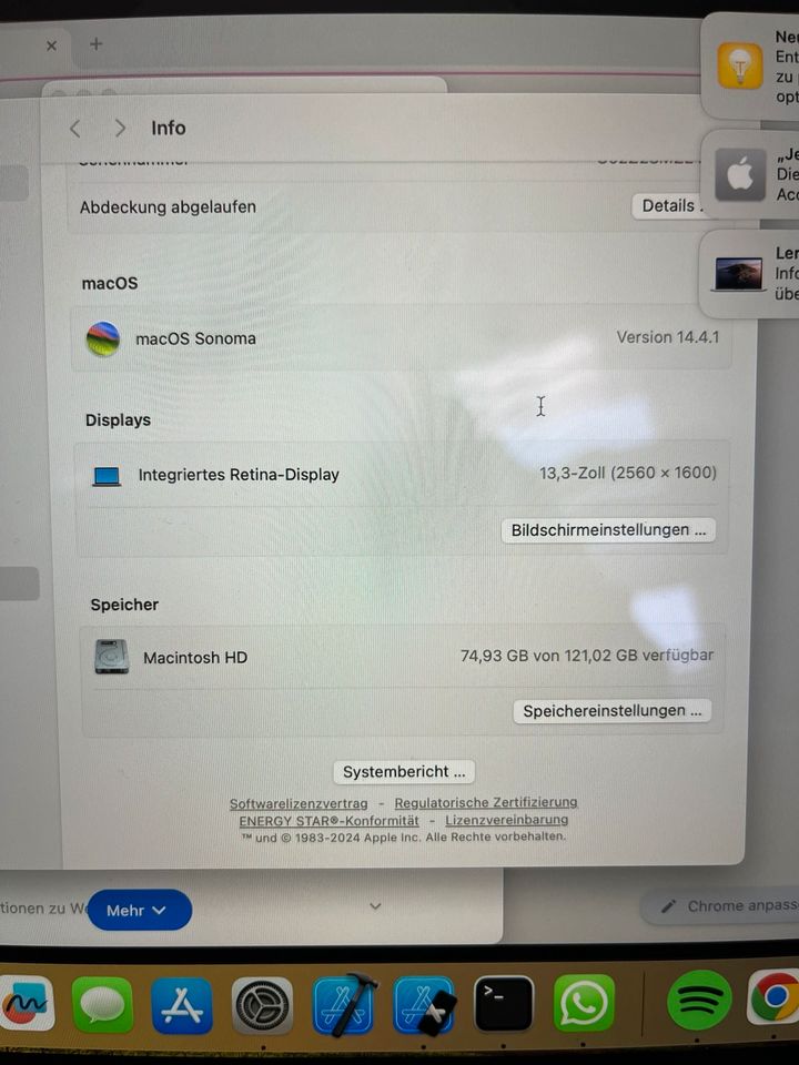 MacBook Pro 2019 13 Zoll 1,4 GHZ in Mönchhagen