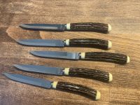 5 Vintage Steak Knives,  Stainless Steel Steakmesser Holzdesign Nordrhein-Westfalen - Wetter (Ruhr) Vorschau