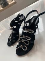 Schuhe Sandale Balenciaga schwarz silber Gr 39 München - Schwabing-West Vorschau