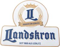 Landskron Brauerei - magnetisches Schild - 17,3 x 15,3 cm Sachsen - Eilenburg Vorschau