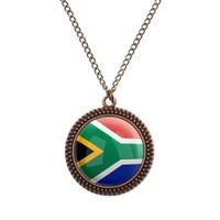 Südafrika Kette - Bronze Vintage Halskette Flagge Fahne Afrika Hessen - Trendelburg Vorschau