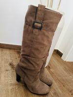 Wildleder Stiefel | Zara Gr. 38 Niedersachsen - Uetze Vorschau