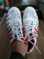 Schuhe, Sportschuhe, Adidas, 39 1/3, weiß, rot Thüringen - Schwaara Vorschau