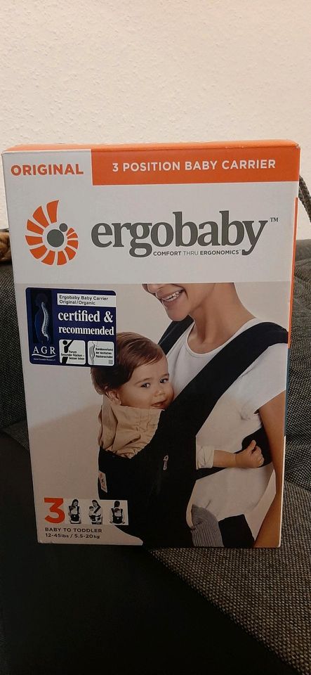 Ergobaby Trage 3 Positionen Baby Carrier OVP + Anleitung wie NEU in Menden