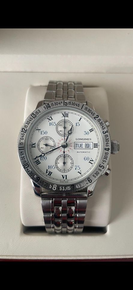 Longines Lindbergh Automatik Chronograph Uhr in Dreieich