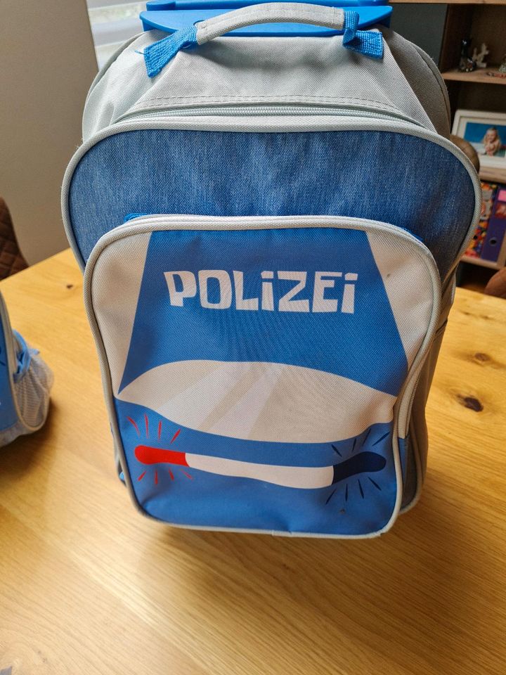 Kinder Polizei Koffer Rucksack Set in Brehna