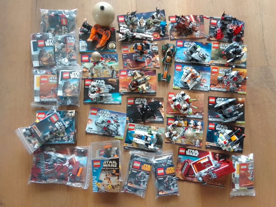 viele Lego Star Wars Micro Fighters  Modell 75034   75037 in Fehmarn