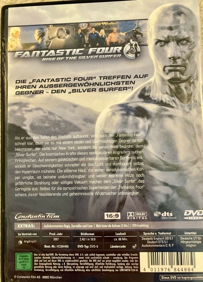 Fantastic Four, Rise of the Silversurfer, Film, DVD in Bad Krozingen