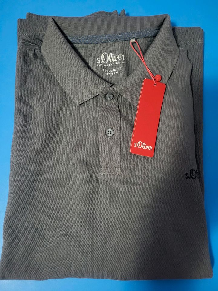 S Oliver Poloshirts Shirts 2 Stück Grün/Grau Neu in Berlin