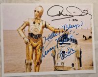 Autogramm Anthony Daniels c.3Po und Kenny Baker R2D2 Cast Foto Berlin - Mitte Vorschau