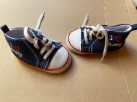 Babyschuhe Gr. 19 blau/weiß Bayern - Neuhof an der Zenn Vorschau