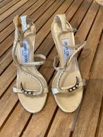Sandale aus Leder, gold, Jimmy Choo London, sehr gut, 36, Damen Bayern - Markt Schwaben Vorschau