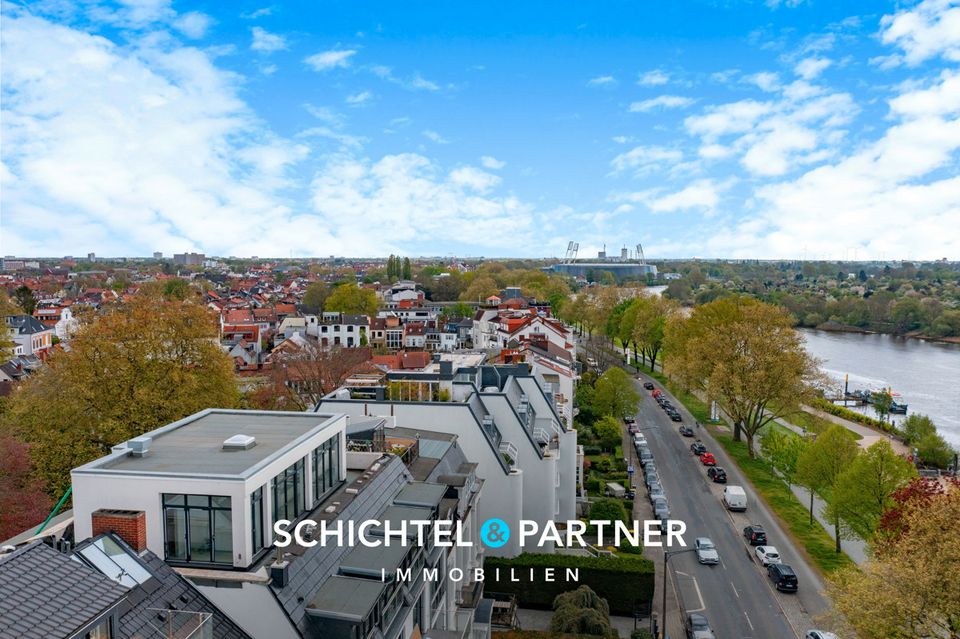 Bremen - Ostertor | Penthouse-Wohnung mit Dachterrasse und 3 Tiefgaragenstellplätzen am Osterdeich in Bremen