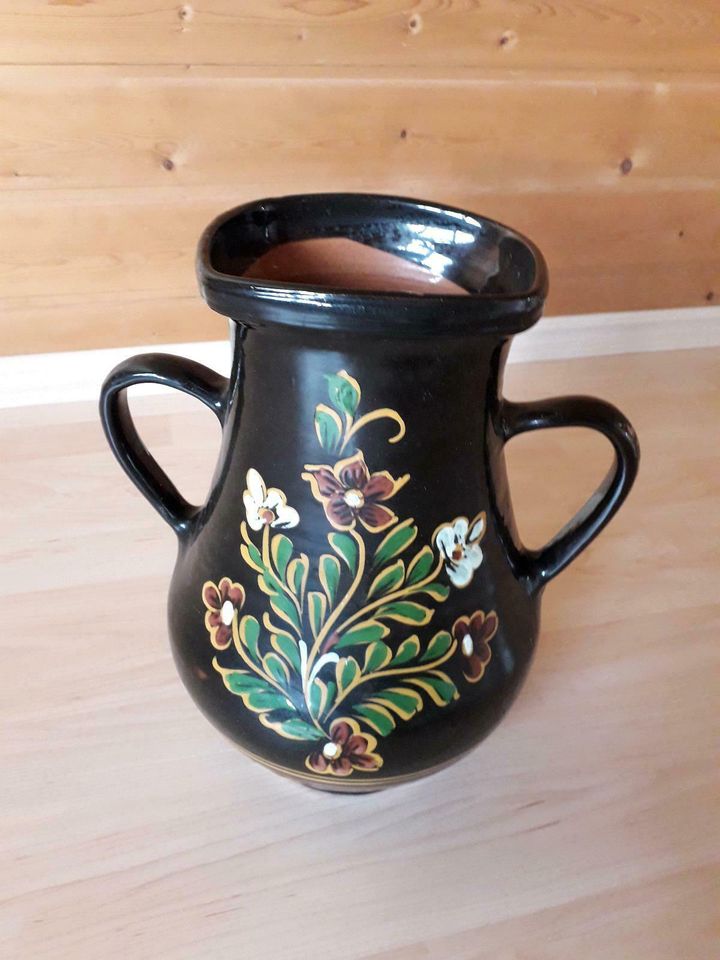 Große Bodenvase, Henkelvase,  Tonkrug, Blumenvase in Wilthen