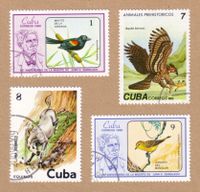 4 Briefmarken Kuba Gundlach Vögel Pferd, Correos Cuba Tiere Sachsen-Anhalt - Halle Vorschau