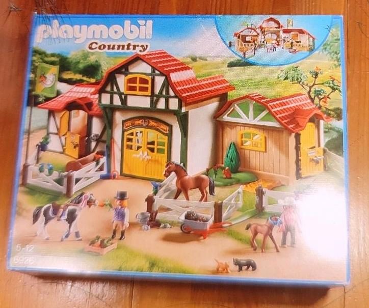 Playmobil 6926, 6927 pferdestall, reitstall, pferdehof in Hilden