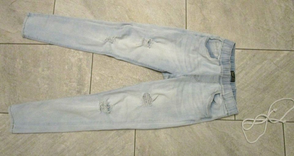 Toxik3 Treggings Buggy Jogger Jeans destroyed used Style hellblau in Dinslaken