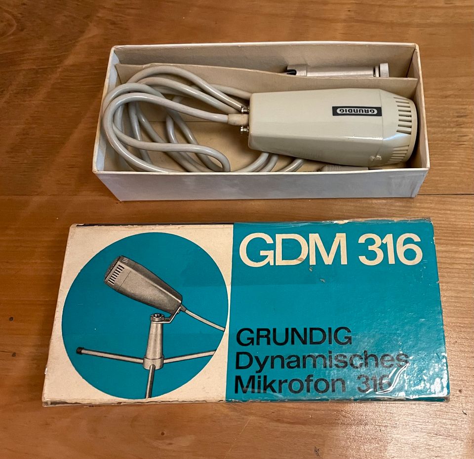 GDM 316, Grundig dynamisches Mikrofon in OVP, vintage in Aachen