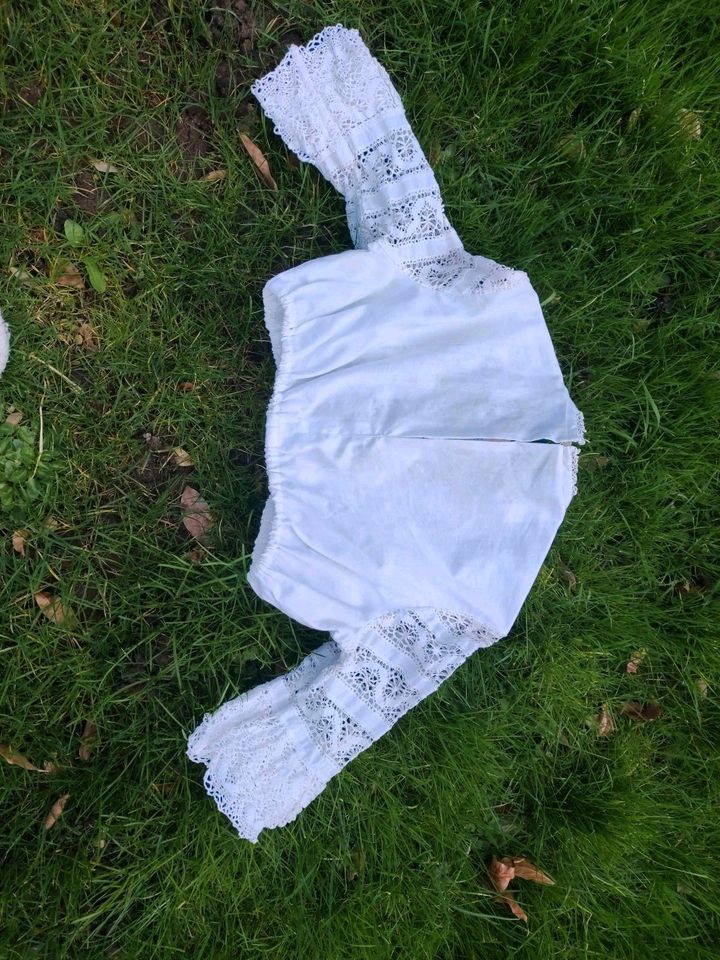 Wunder-schönes Dirndl Bluse 34 weiß (36evt.) in Mönchengladbach