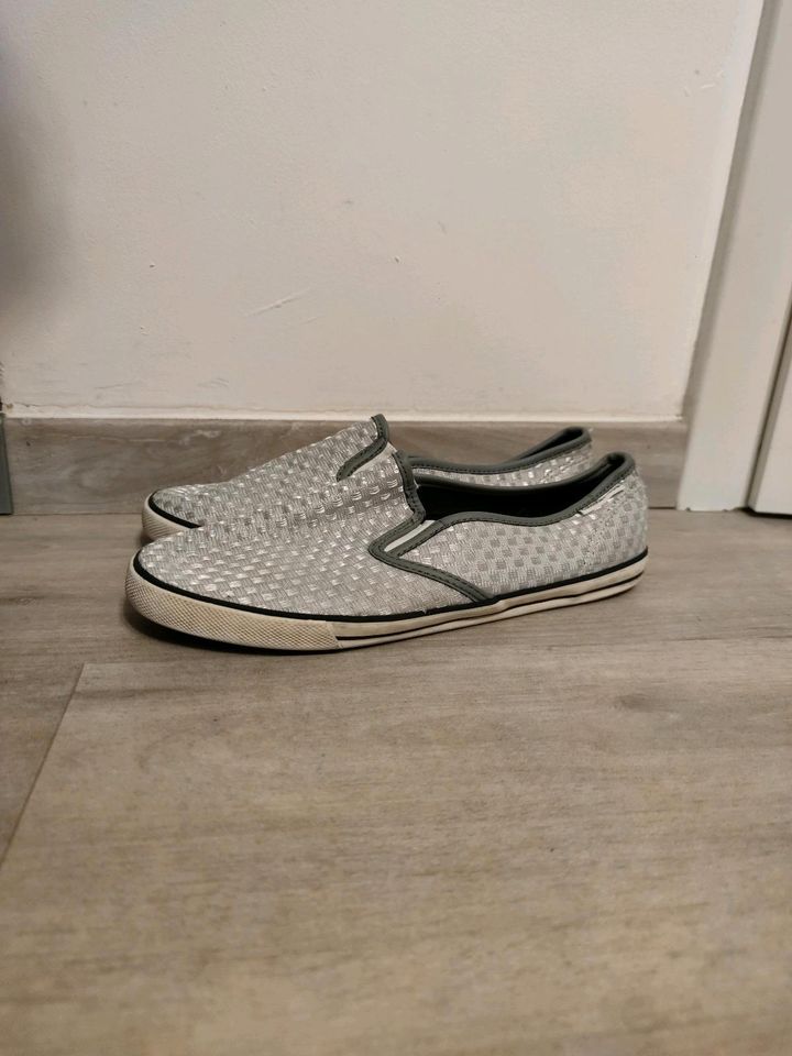 calvin klein jeans sneaker grau silber sneaker slipper in Dortmund