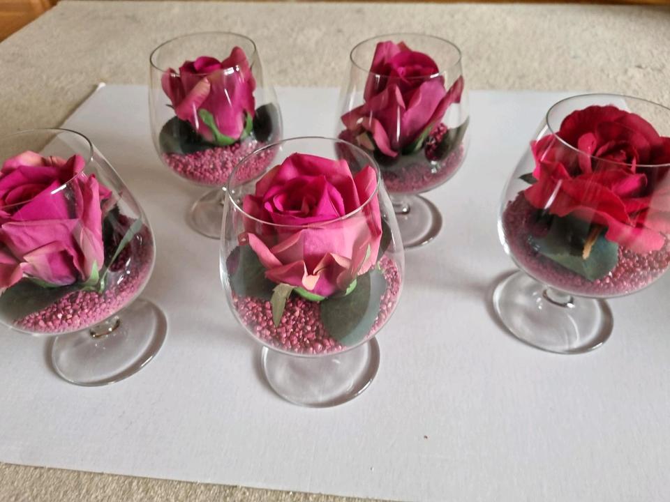 Tisch Deko Cognac Schwenker Hochzeit Konfirmation Geschenk n in Gehrden