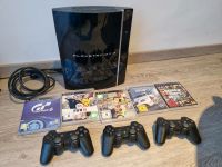 Playstation 3 mit 5 Spielen+ 3 Controller, Fifa, Gran Turismo 6 Nordrhein-Westfalen - Radevormwald Vorschau