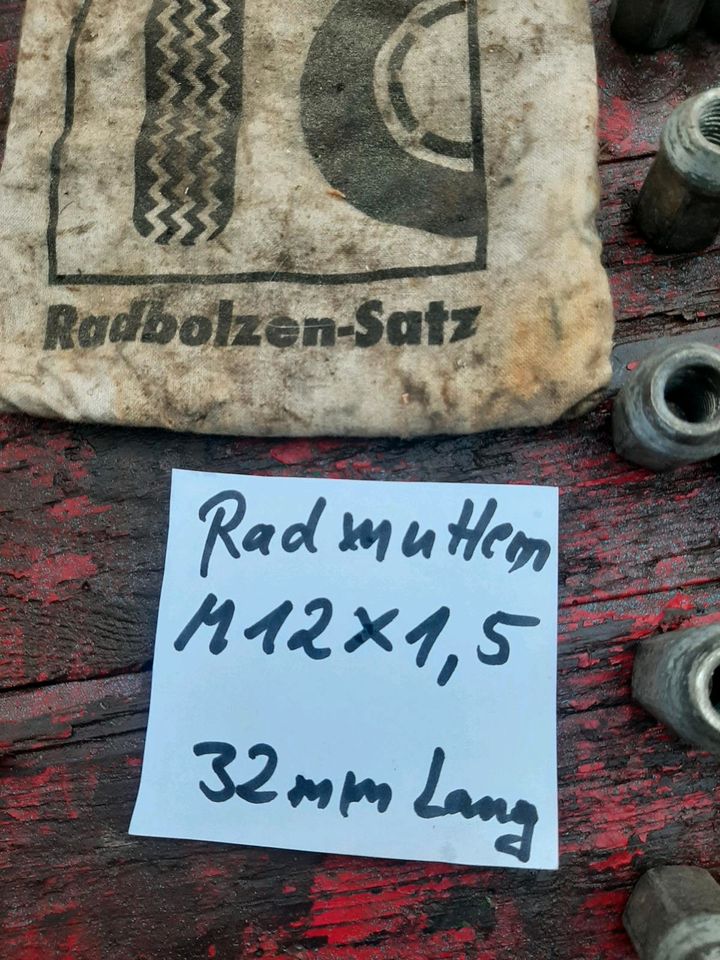 Lange Rad Muttern M 12x1.5 mm in Büdingen