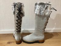 MANAS Langschaftstiefel hellgrau Gr. 41 Schnürstiefel, NEU Baden-Württemberg - Aalen Vorschau