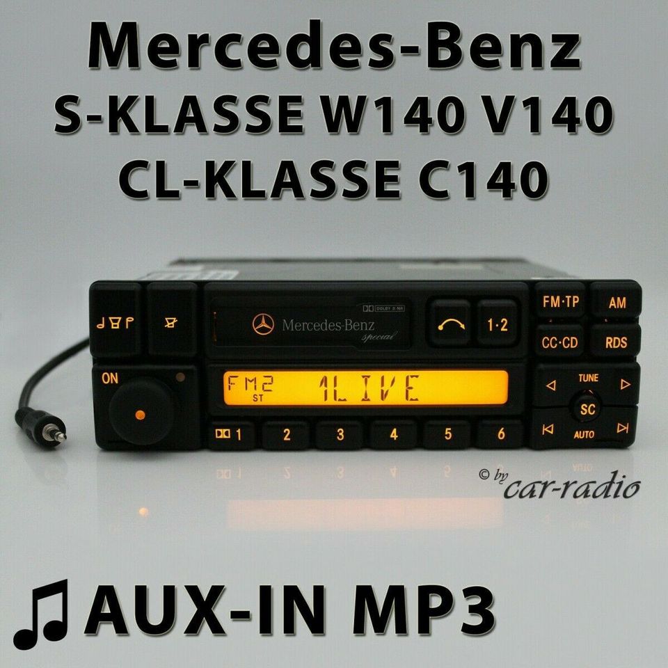 Mercedes Special BE1350 AUX-IN MP3 W140 Radio S CL Klasse C140 in Gütersloh
