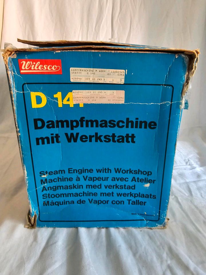 ⏩️Wilesco D141 - Werkstatt Dampfmaschiene- Rarität - M66 Dynamo⏪️ in Freden