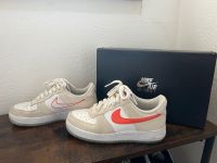 Air Force 1 weiß orange beige Nike Leder Hessen - Bensheim Vorschau