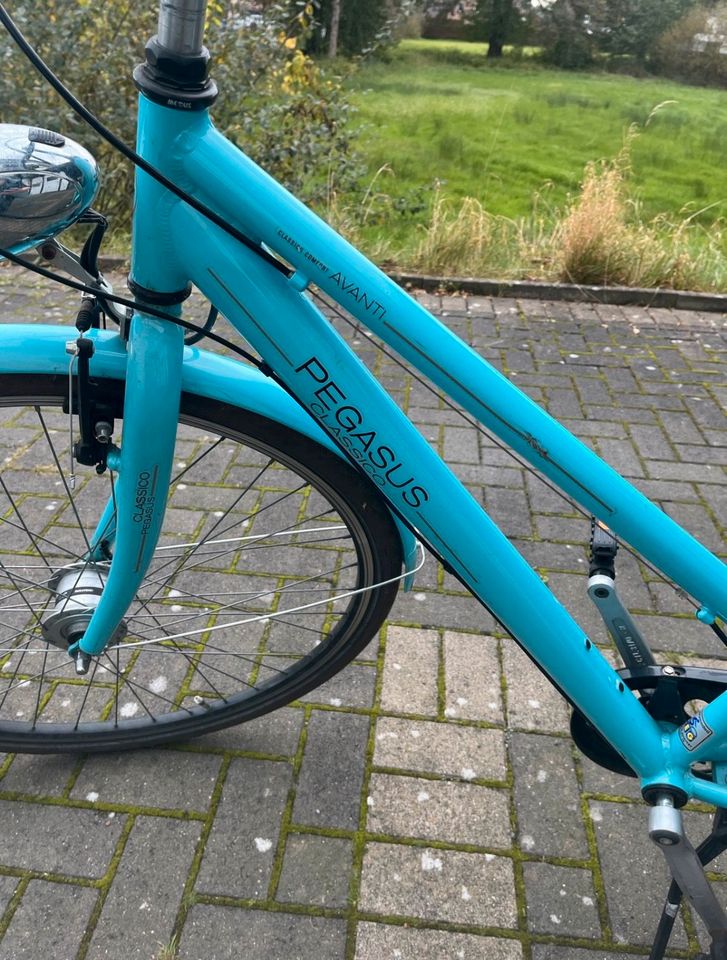 Pegasus Classico Avanti Mädchen Fahrrad 28 Zoll, RH 45, türkis in Verl