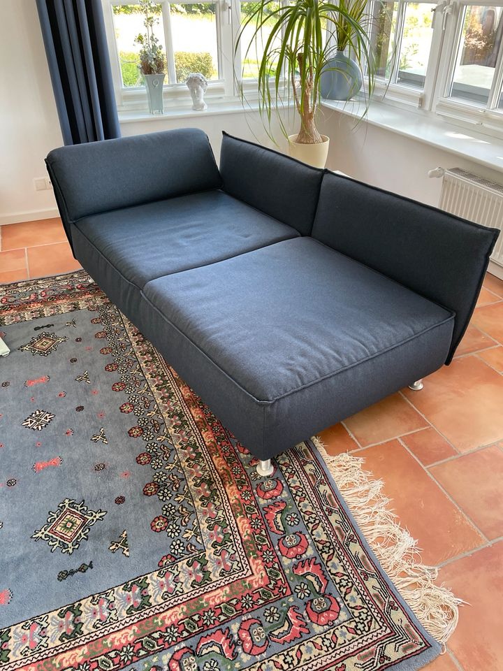 Chaiselongue, Liegesofa 1950/1040mm, Stoff Blau in Bad Fallingbostel