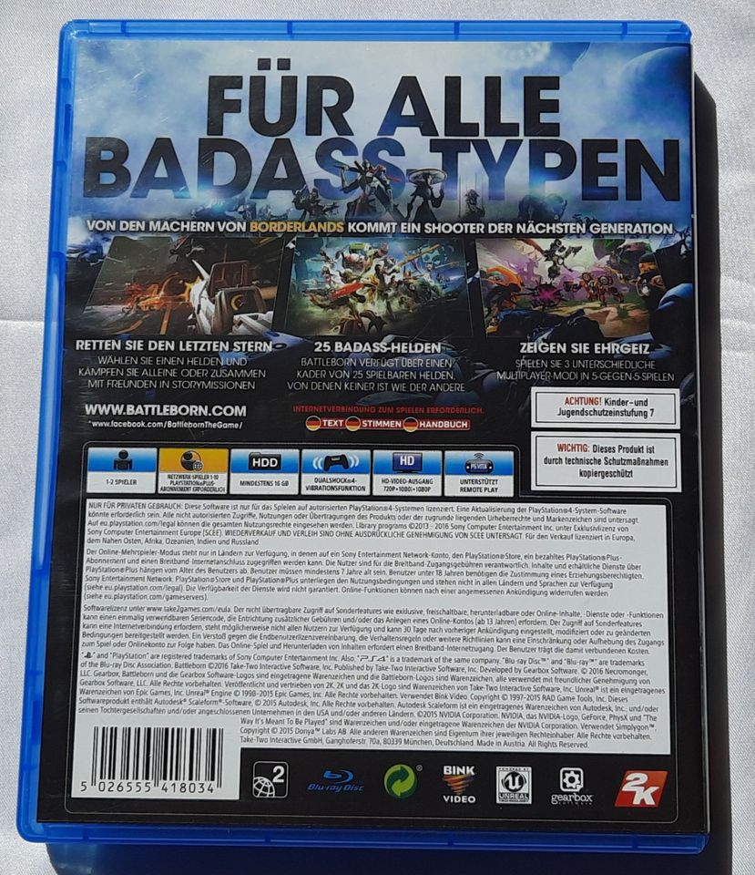 BATTLEBORN - PLAYSTATION 4 PS4 PS 4 in Schöningen