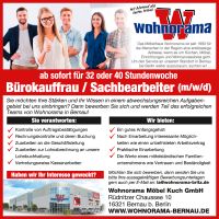 Bürokauffrau / Sachbearbeiter (m/w/d) 32 oder 40 Stundenwoche Brandenburg - Bernau Vorschau