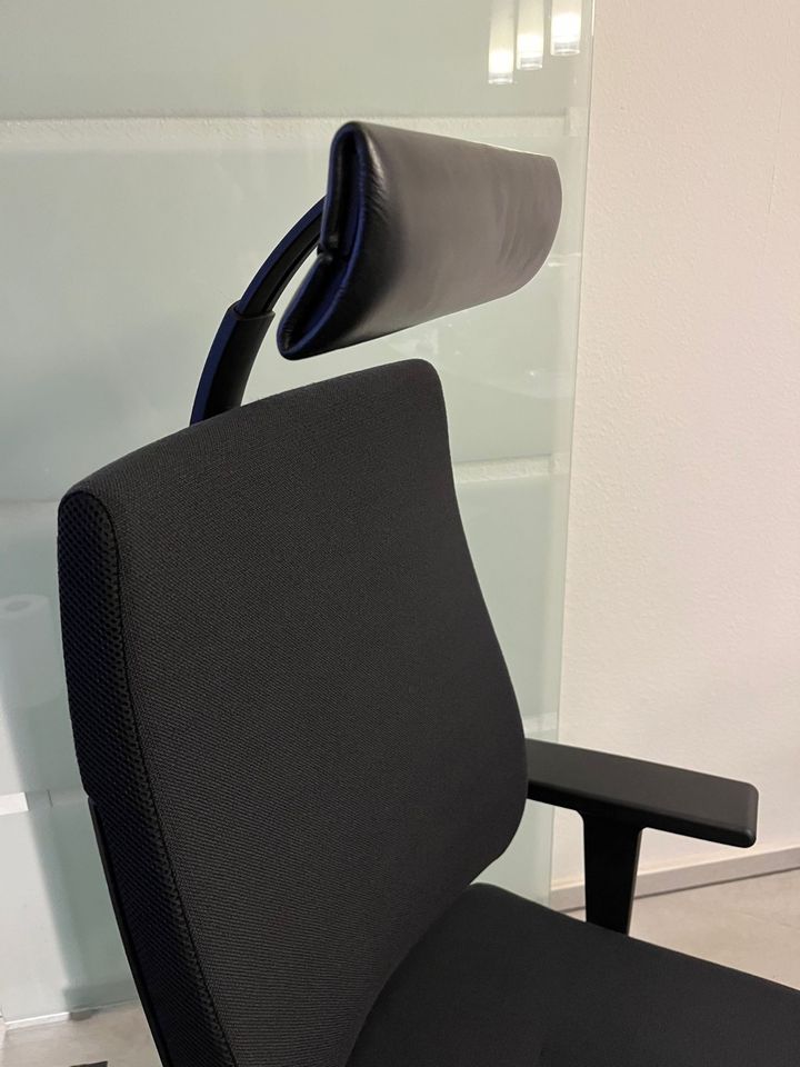 Sedus Black Dot bd-103 Bürostuhl mit Kopfstütze - grau in Lüdenscheid