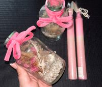 2 Rosa boho Trockenblumen Kerzenständer aus Glas mit rosa Kerzen Lindenthal - Köln Sülz Vorschau