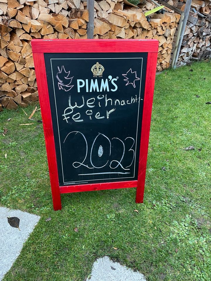 Werbetafel pimm S in Hünxe