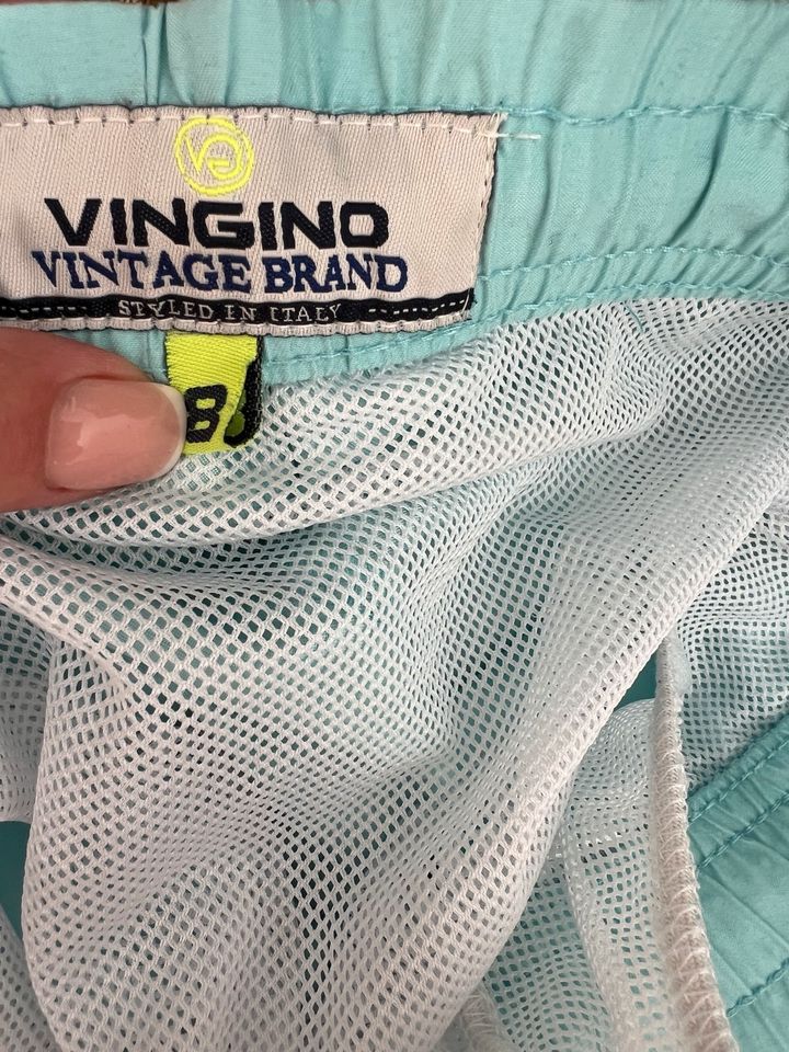 Vingino Badehose Schwimm Short Gr.134/140 8-10J Sterne Türkis in Witten