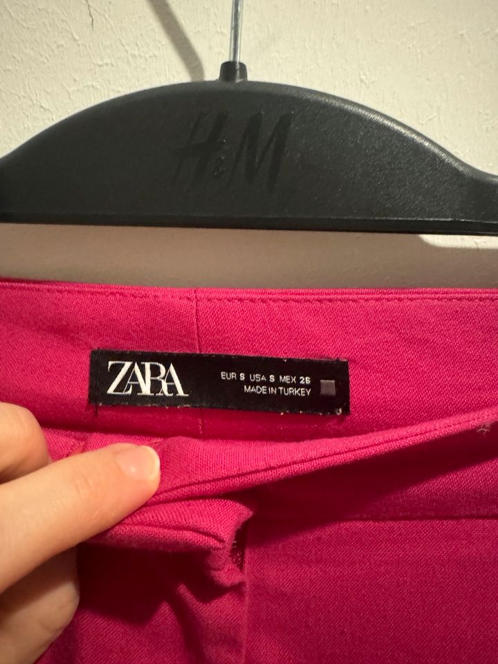 Zara Hose wide leg high waist S pink in Mönchengladbach