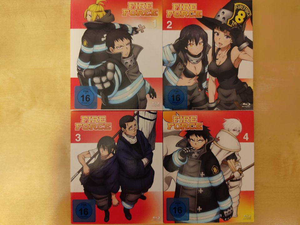 Anime Fire Force - Staffel 1 Vol. 1-4 Sammelschuber - Blu-ray in Dresden