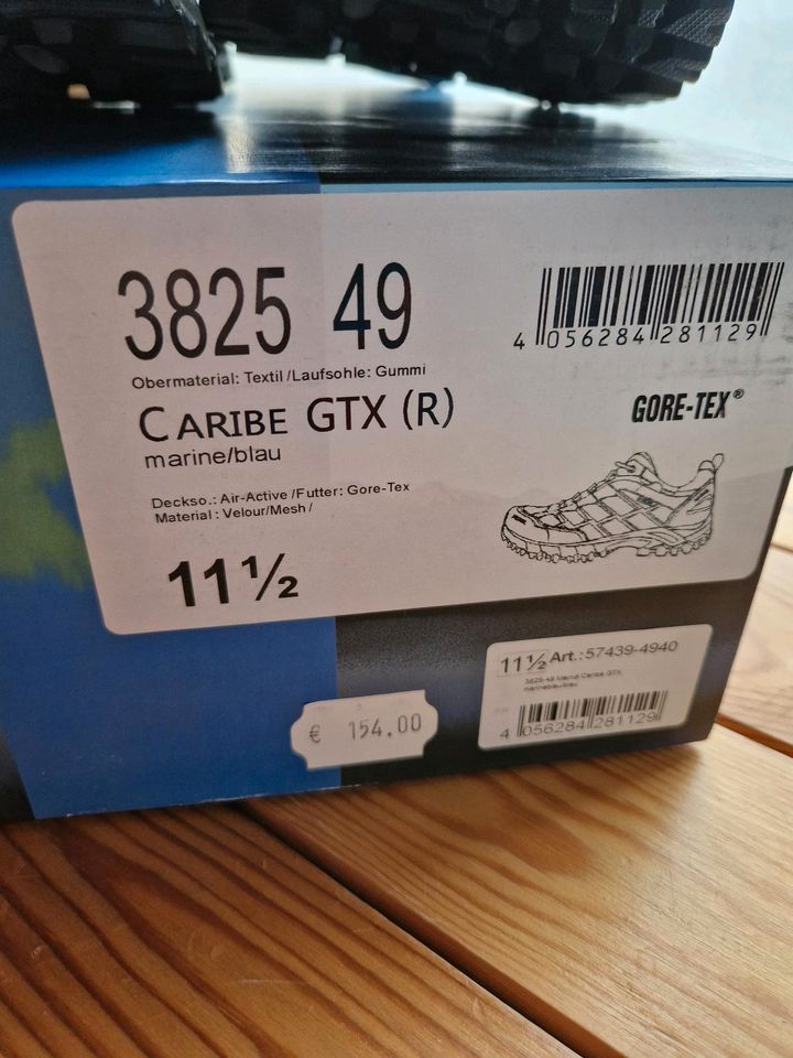 Meindl Caribe GTX Blau Herren Multifunktionsschuhe Gr 45 in Blankenburg (Harz)