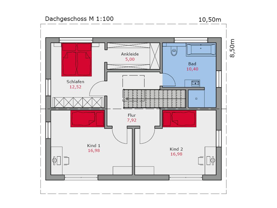 Effizient & Chic: Einfamilienhaus mit offener Küche, smartem Grundriss und Effizienzhaus-40-Standard in Aspach