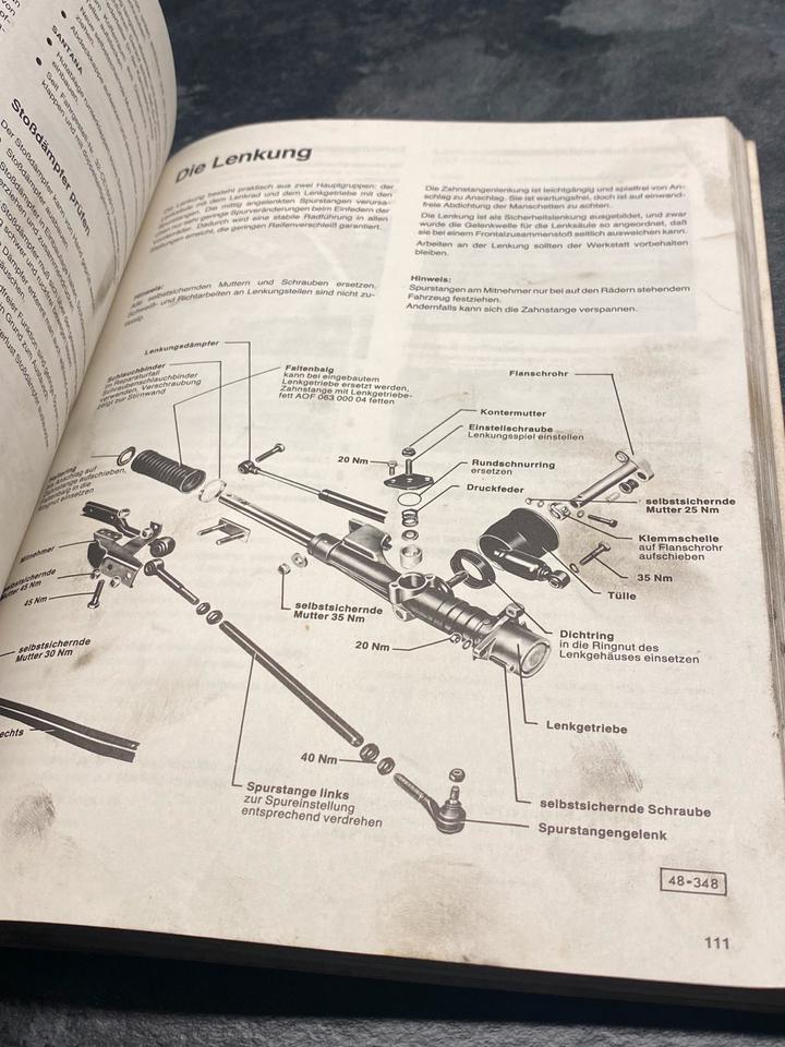 VW Passat 32 B Santana Reperaturhandbuch So wird’s gemacht in Wendeburg