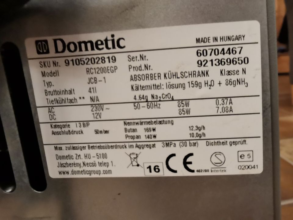 DOMETIC Absorber-Kühlbox RC 1200 EGP, 40 Liter in Arnstadt